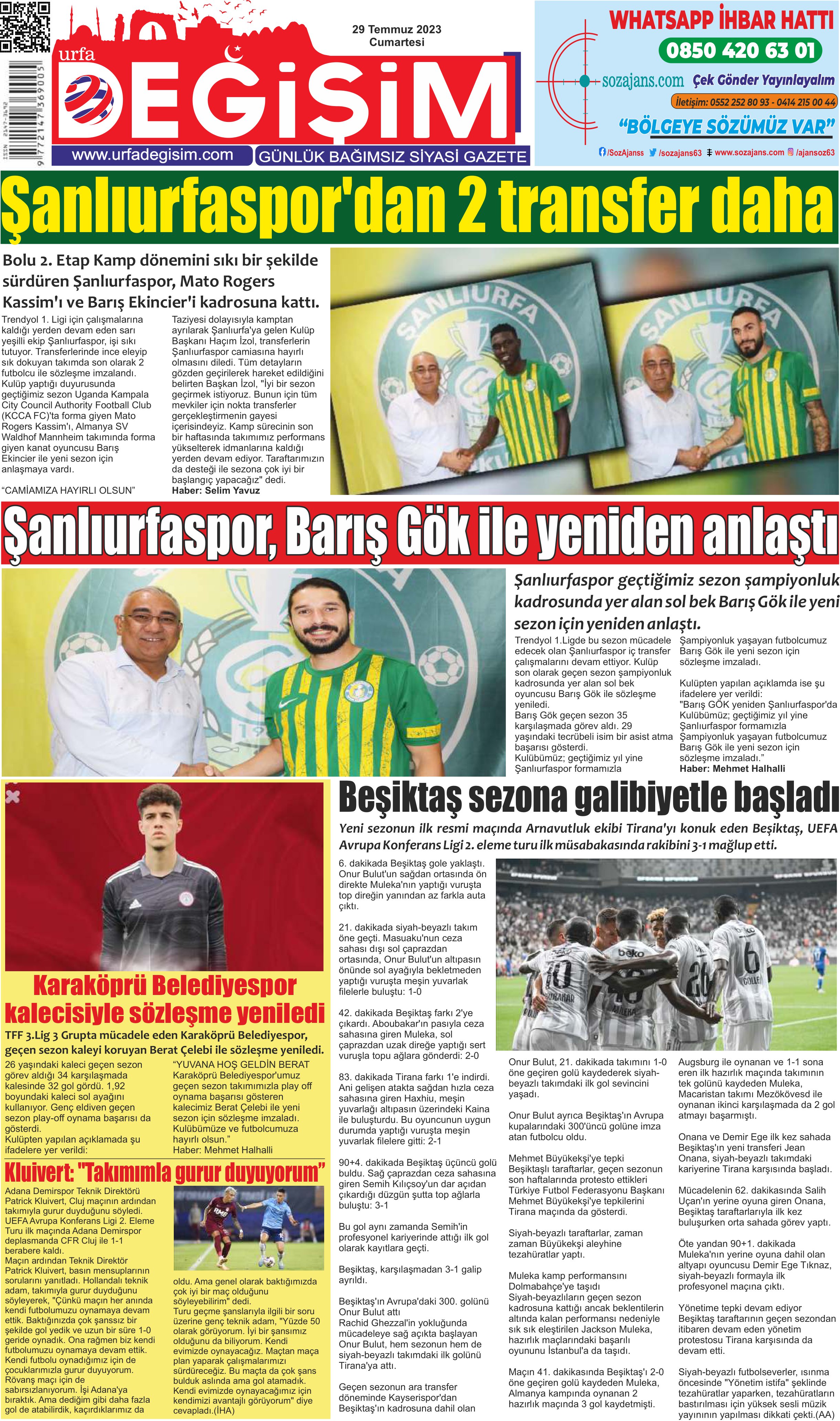URFA DEĞİŞİM GAZETESİ