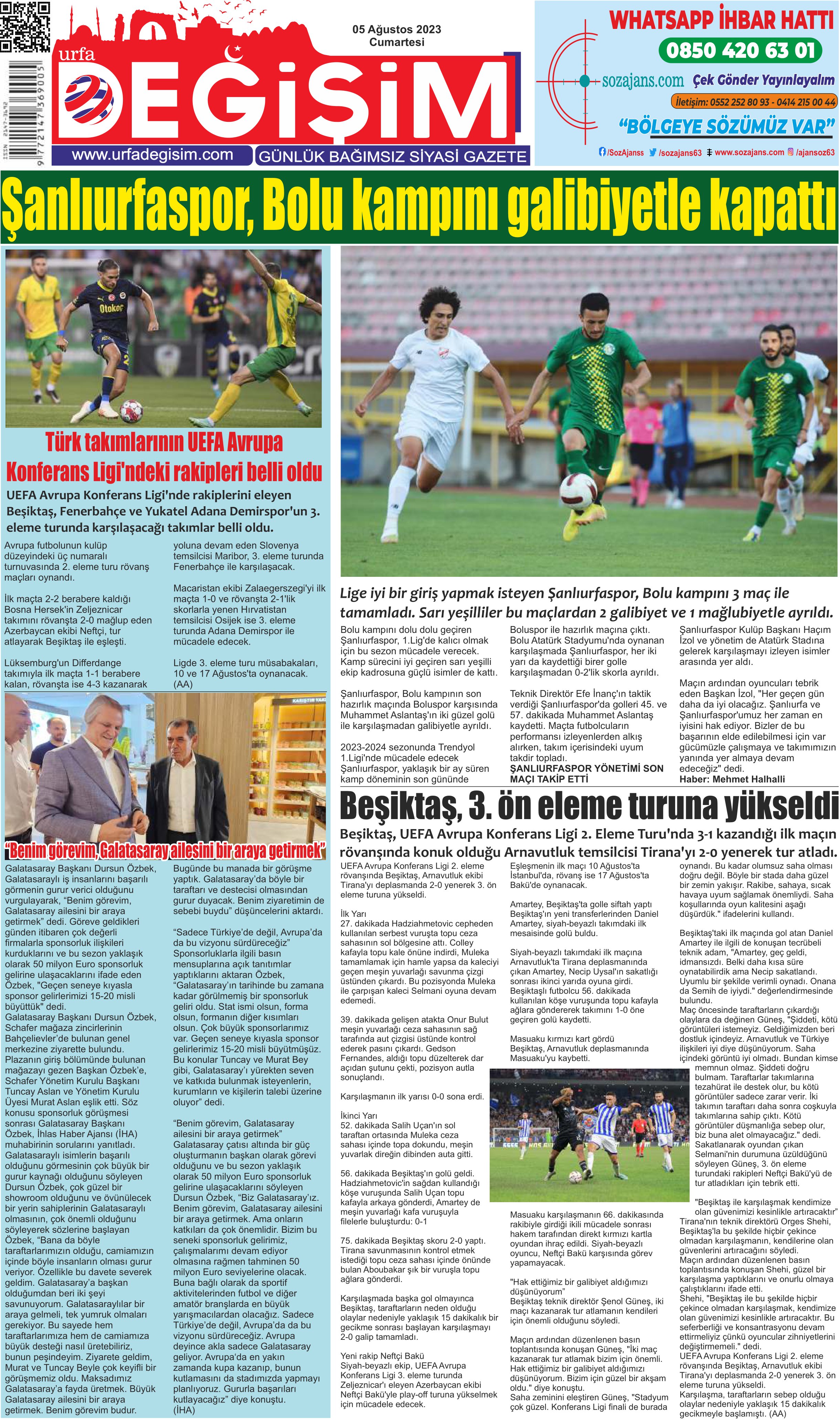 URFA DEĞİŞİM GAZETESİ