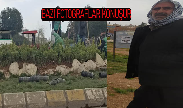 Şelale yerine çiçekler dikildi!