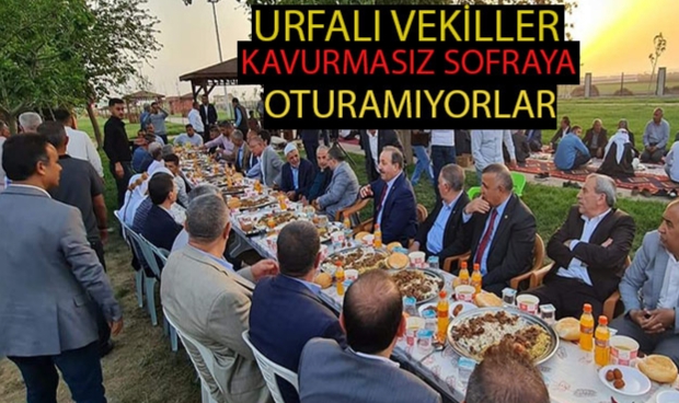 Kavurma sofrasına vekiller ve partililer katıldı