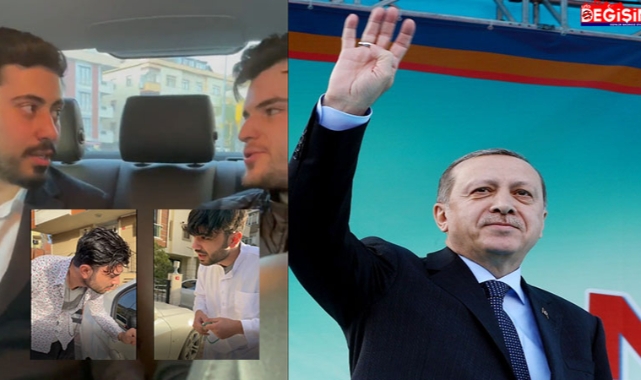 Mülteciler üzerinden Cumhurbaşkanı'nı taklit etti