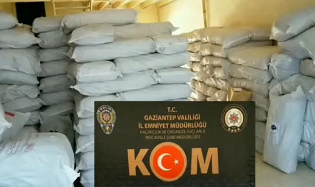 15 ton kaçak çay ele geçirildi
