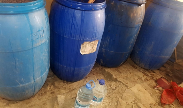 810 litre sahte içki ele geçirildi