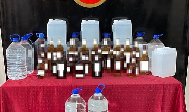 Bin 970 litre kaçak alkol ele geçirildi