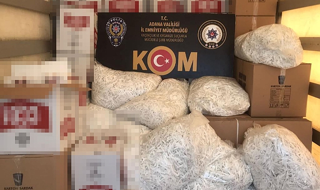 20 milyon 460 bin kaçak makaron ele geçirildi