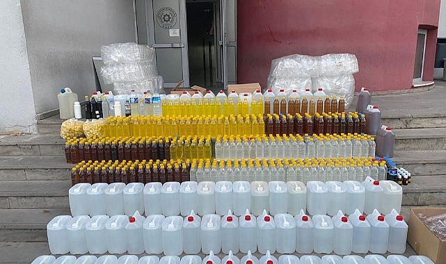 275 litre sahte içki ele geçirildi!