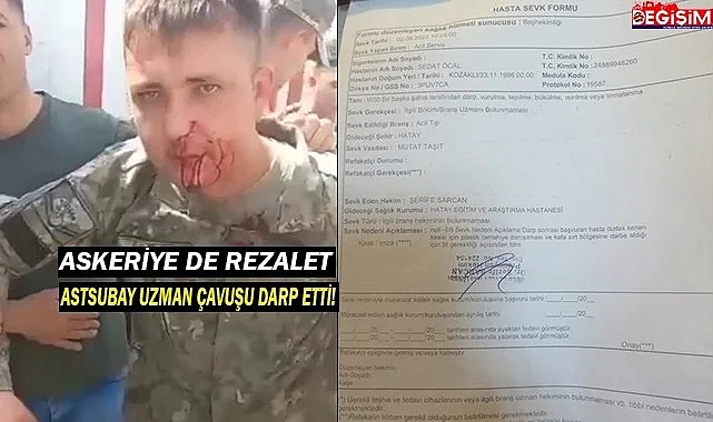 Askeriyede skandal üst altı darp etti!