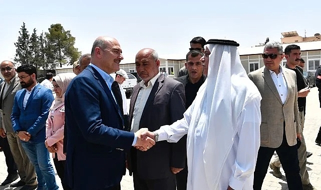 Bakan Soylu, Suriyelilerin dönüşü için konutların yapılacağı alanda