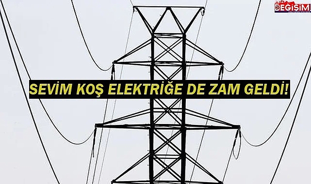 Elektriğe de zam geldi!
