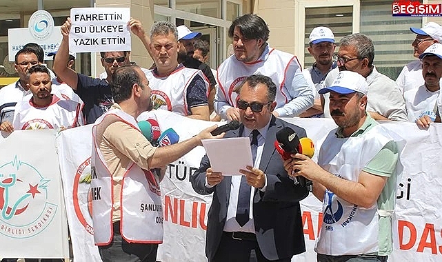 Şanlıurfa'da beyaz önlüklüler iş bıraktı!