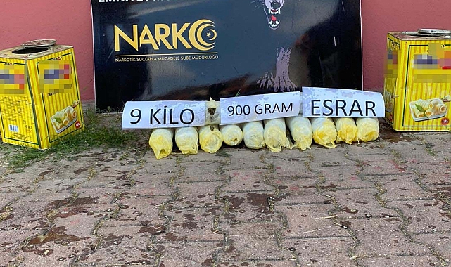 Yağ tenekesinde uyuşturucu sevkiyatı