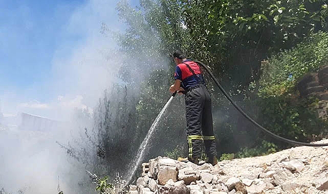 Yılan fobisinden bahçesini ateşe verdi
