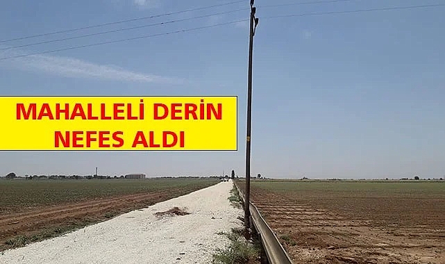 Yolun ortasında kalan direk kaldırıldı