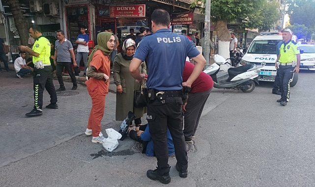 Motosikletle otomobil çarpıştı 1 yaralı