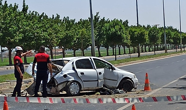 Şanlıurfa'da araç patladı! Sürücü son anda kurtuldu!