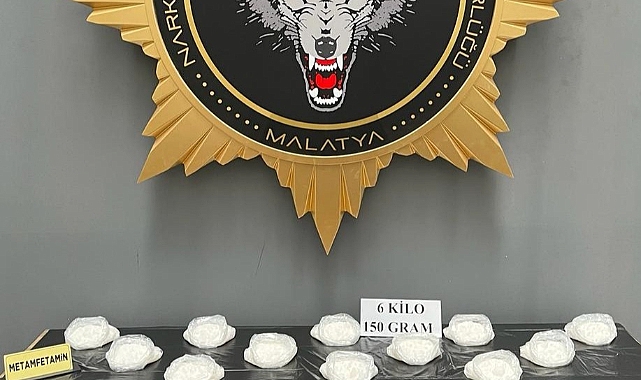 6 kilo 150 gram metamfetamin ele geçirildi