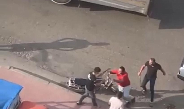 Korna kavgasında sopa ve yumruklar konuştu