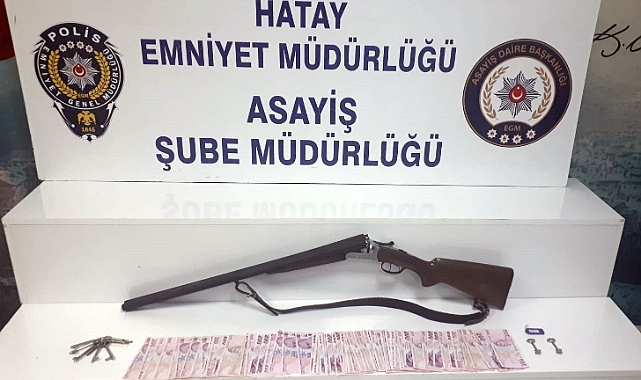 Pompalı tüfekle hırsızlık yapan şüpheli yakalandı