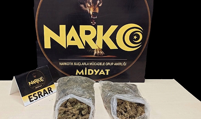 1.5 kilogram esrar ele geçirildi!