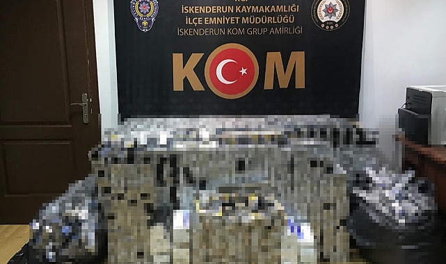 16 bin paket gümrük kaçağı sigara ele geçirildi