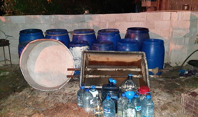 3 bin 550 litre sahte rakı ele geçirildi!