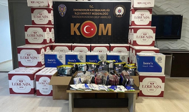 440 bin adet makaron ele geçirildi