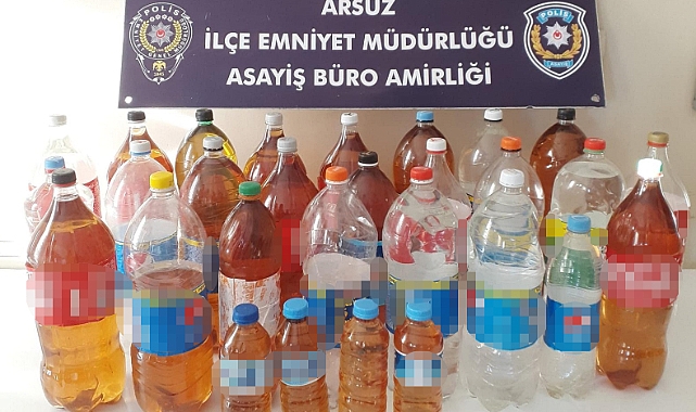 47 kilo sahte içki ele geçirildi