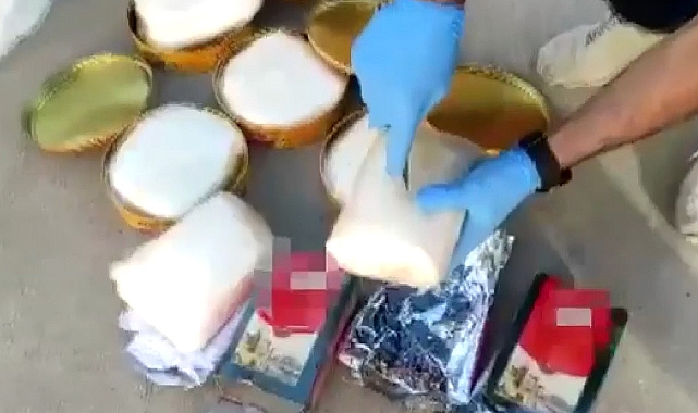 Bal paketlerinde gizli metamfetamin ele geçirildi