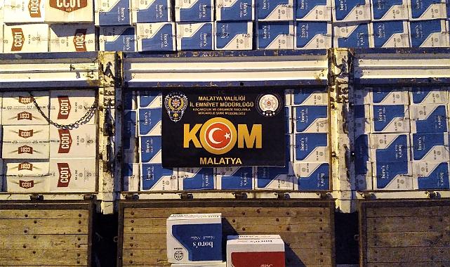 Gümrük kaçağı 7 miyon makaron ele geçirildi