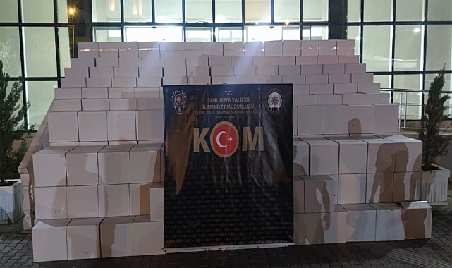 Şanlıurfa’da kaçakçılık  operasyonu