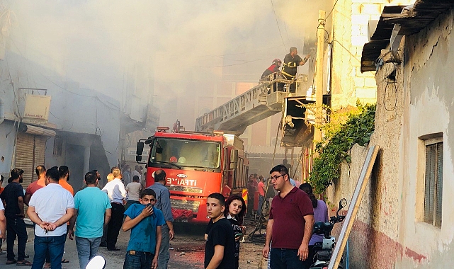 Tamirci dükkanının deposunda yangın!