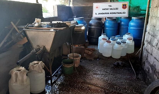 1 ton sahte içki ele geçirildi