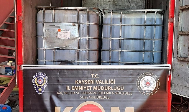 12 ton karışımlı akaryakıt ele geçirildi!