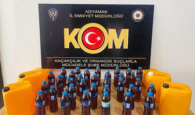 46 litre kaçak alkol ele geçirildi!