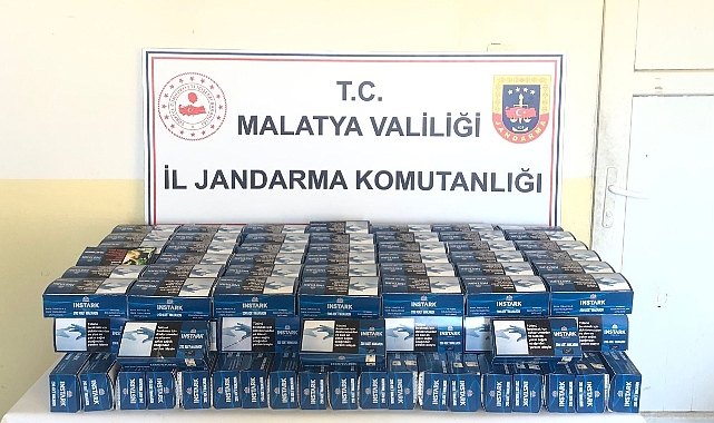 Kaçak sigaralar jandarma tarafından ele geçirildi