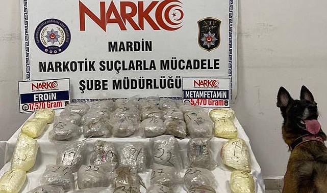 Mardin'de durdurulan araçtan uyuşturucu çıktı