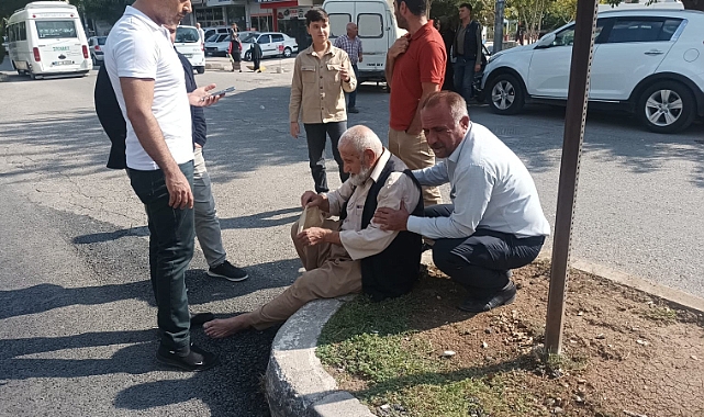 Otomobilin çarptığı yaya yaralandı