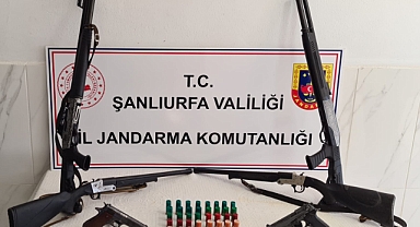 Şanlıurfa'da silah kaçakçılığı operasyonunda 5 gözaltı
