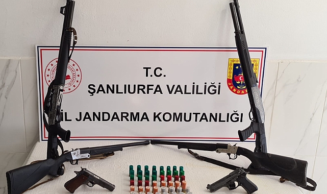 Şanlıurfa'da silah kaçakçılığı operasyonunda 5 gözaltı