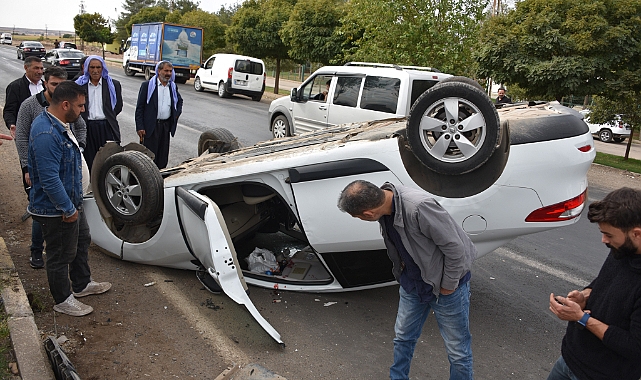 Siverek’te otomobiller çarpıştı: 1 yaralı