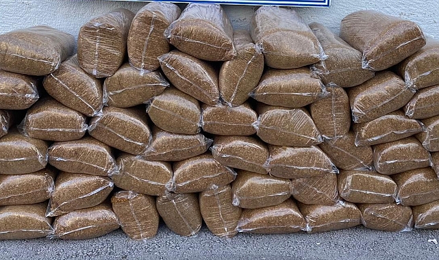 336 kilo kaçak tütün ele geçirildi