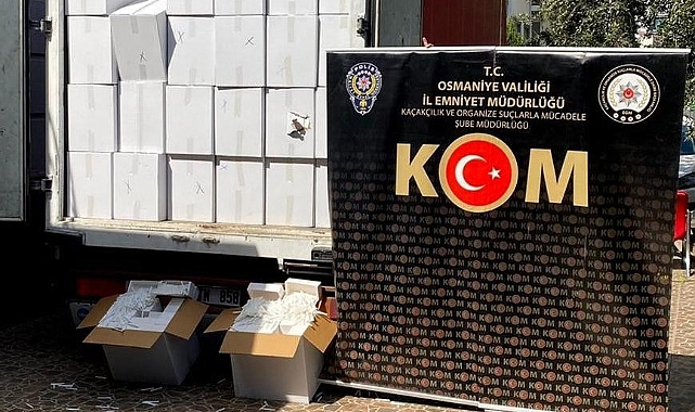 7 milyon makaron ile 25 bin gümrük kaçağı sigara ele geçirildi
