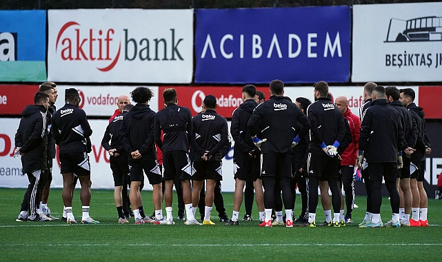 Beşiktaş günü çift idmanla tamamladı