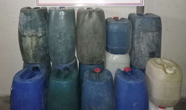 Bin 160 litre kaçak akaryakıt ele geçirildi