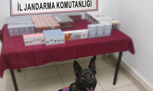 Erzak dolabında kaçak sigaralar ele geçirildi