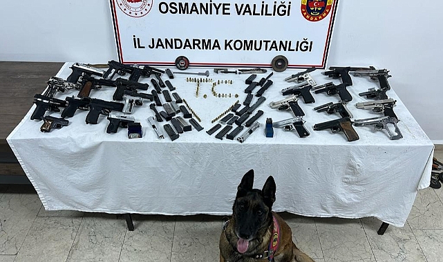Jandarmanın arama yaptığı evden cephanelik çıktı
