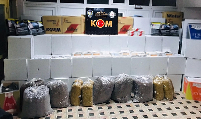 Kaçak tütün ve makaron operasyonu