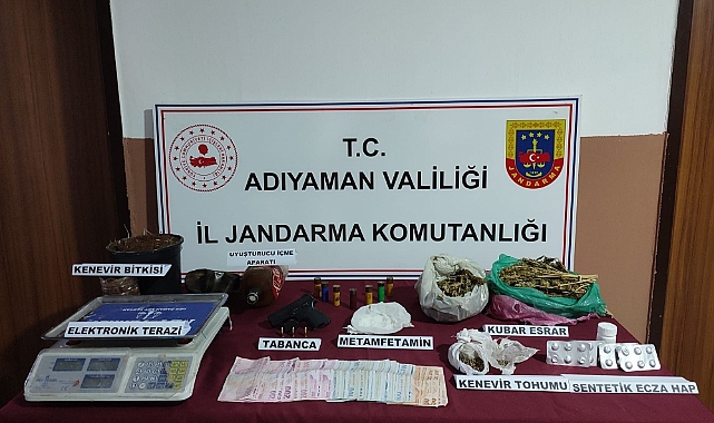 Kahta ilçesinde uyuşturucu operasyonu