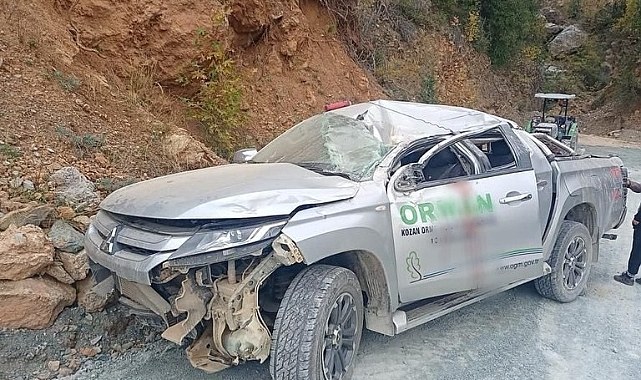 Orman muhafaza memurları kaza yaptı: 3 yaralı