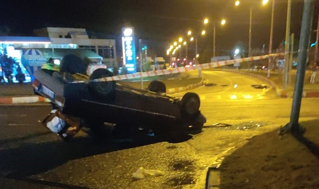 Otomobil takla attı: 1 yaralı